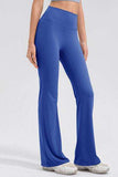 High Waist Straight Active Pants - Trendsi - Flyclothing LLC