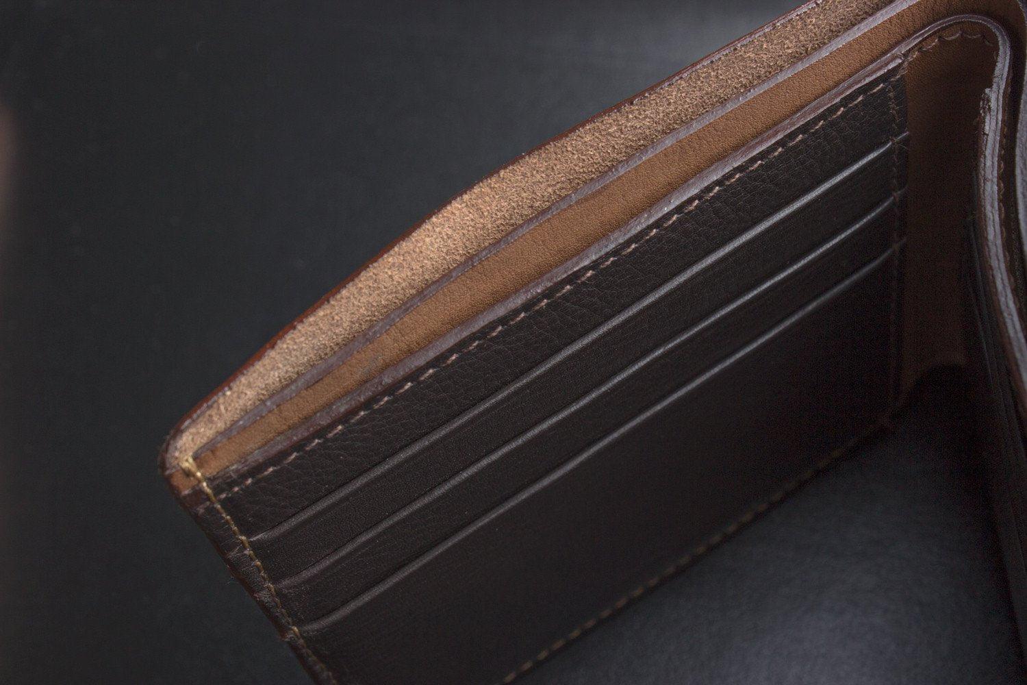 Kiko Leather Double Bifold Wallet - Flyclothing LLC