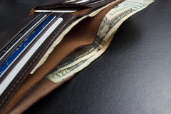 Kiko Leather Double Bifold Wallet - Kiko