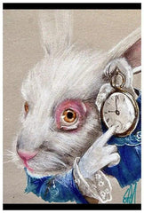 Manuela Lai White Rabbit Print - Flyclothing LLC