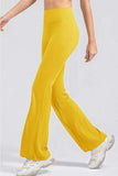 High Waist Straight Active Pants - Trendsi - Flyclothing LLC