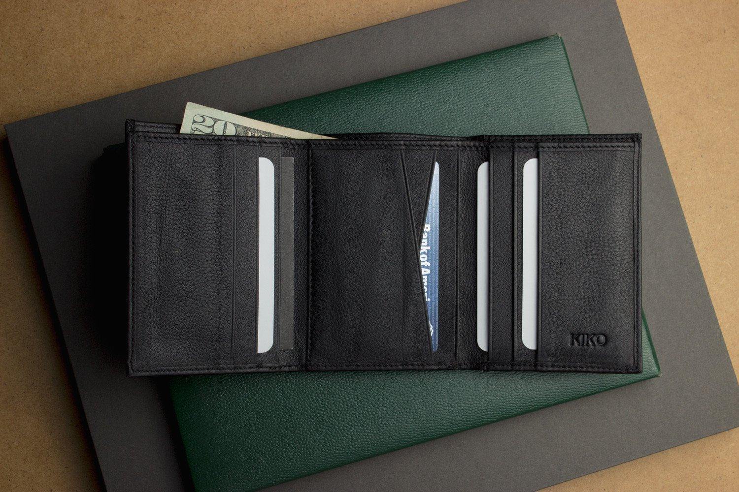 Kiko Leather Trifold Wallet - Kiko