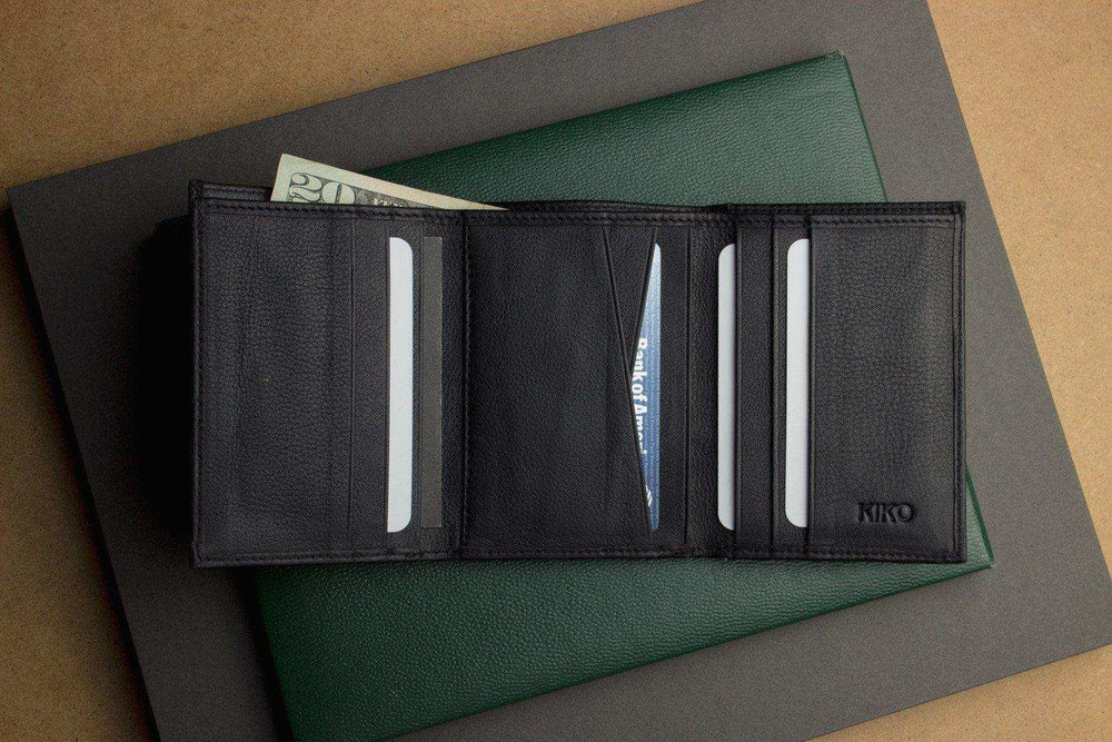 Kiko Leather Trifold Wallet - Kiko - Flyclothing LLC