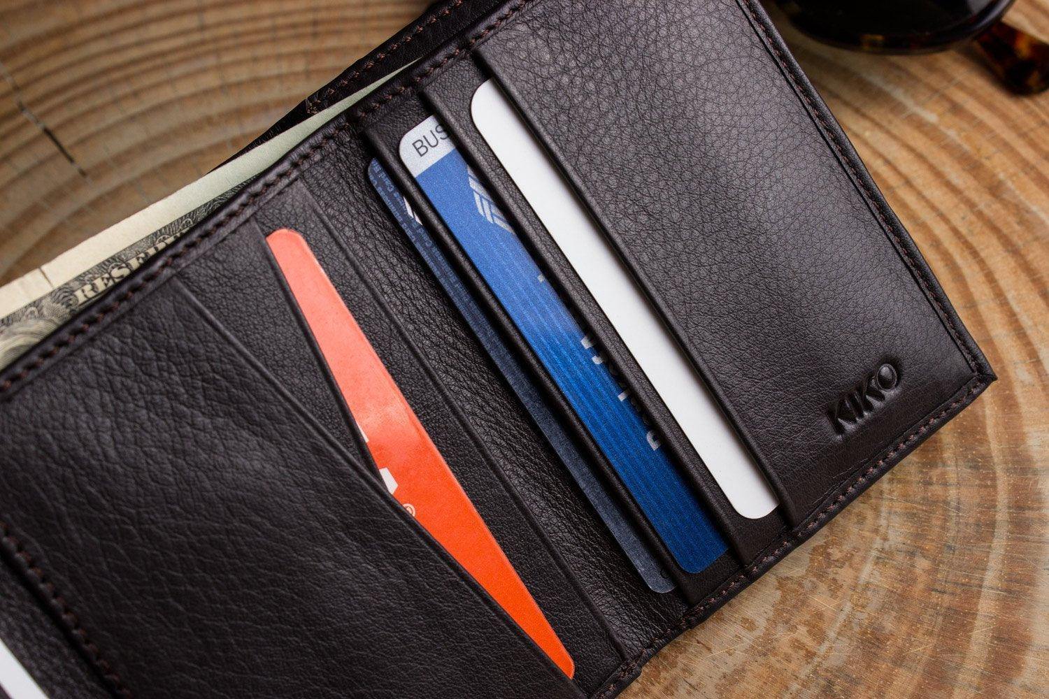 Kiko Leather Trifold Wallet - Flyclothing LLC