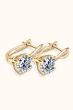 4 Carat Moissanite 925 Sterling Silver Earrings - Trendsi - Flyclothing LLC