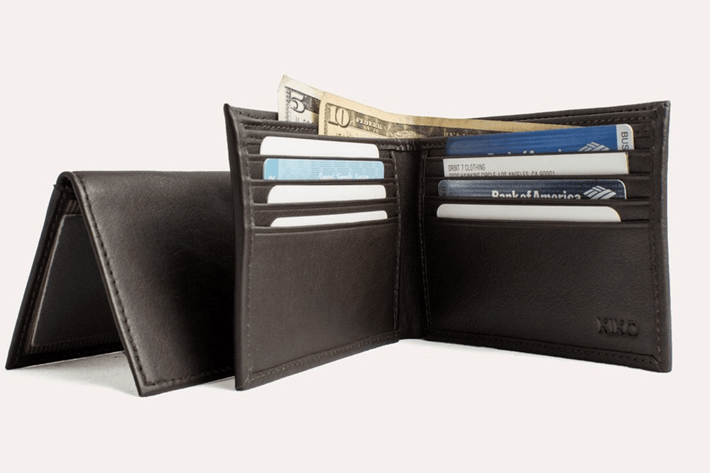 Kiko Leather Traditional Bifold Wallet - Kiko