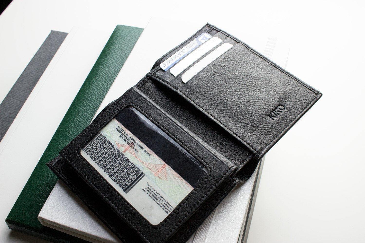 Kiko Leather Slimfold Passcase Wallet - Kiko