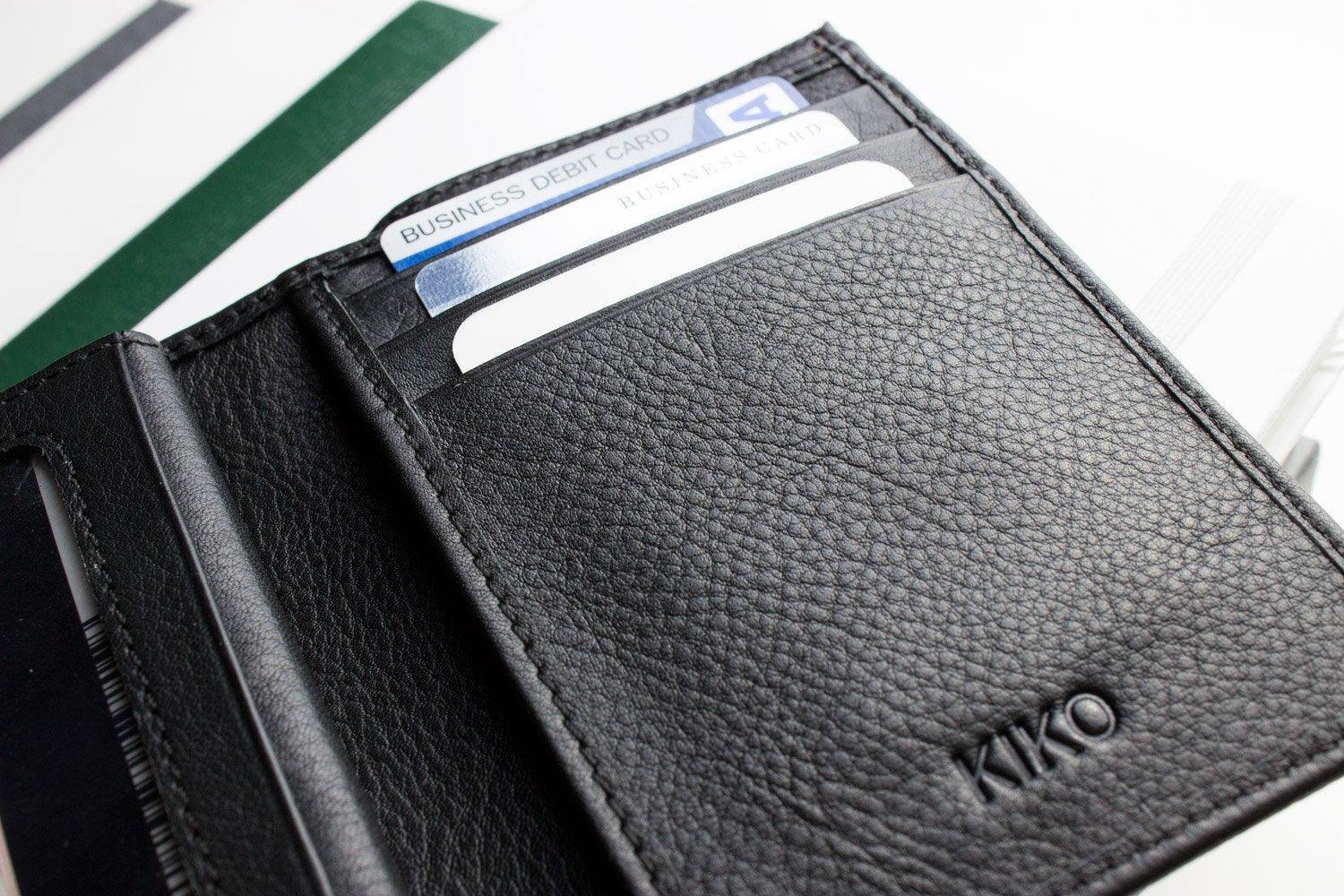 Kiko Leather Slimfold Passcase Wallet - Kiko