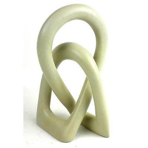 Soapstone Lovers Knot 6 inch Natural Stone - Flyclothing LLC