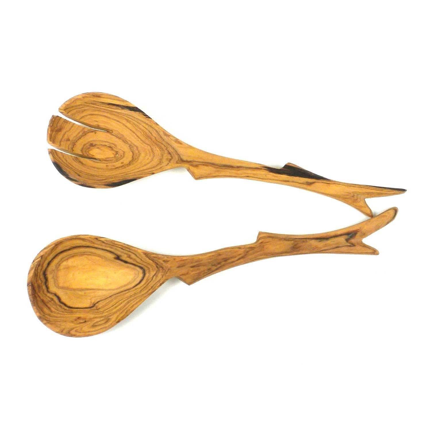 10 Inch Twig Salad Servers - Jedando Handicrafts
