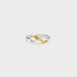 Feather 925 Sterling Silver Zircon Ring - Trendsi