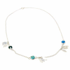 Necklace, Feathers and Turquoise - Artisana