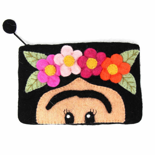 Hand Crafted Felt: Frida Pouch - Global Groove Direct