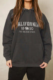 Simply Love Full Size CALIFORNIA 1850 THE GOLDEN STATE Graphic Hoodie - Trendsi