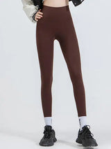 Wide Waistband Sports Leggings - Trendsi - Flyclothing LLC
