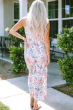 Floral Spaghetti Strap Scoop Neck Jumpsuit - Trendsi - Flyclothing LLC