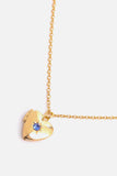 Zircon Heart Shape 14K Gold-Plated Pendant Necklace - Trendsi - Flyclothing LLC