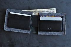 Kiko Leather Dual Textured Wallet - Flyclothing LLC