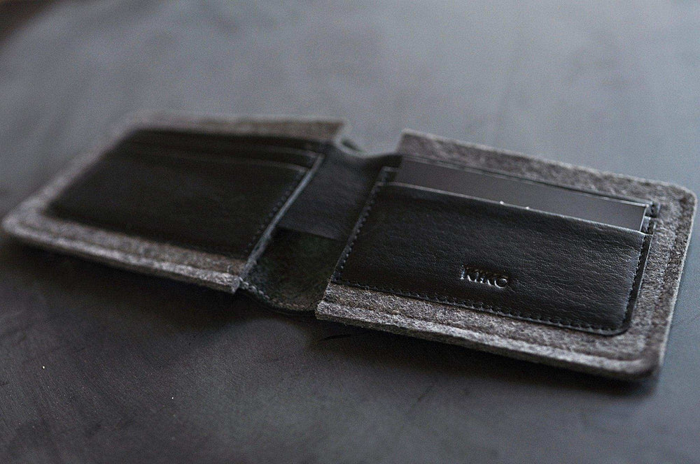Kiko Leather Dual Textured Wallet - Kiko - Flyclothing LLC