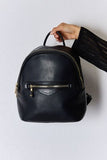 David Jones PU Leather Backpack - Trendsi