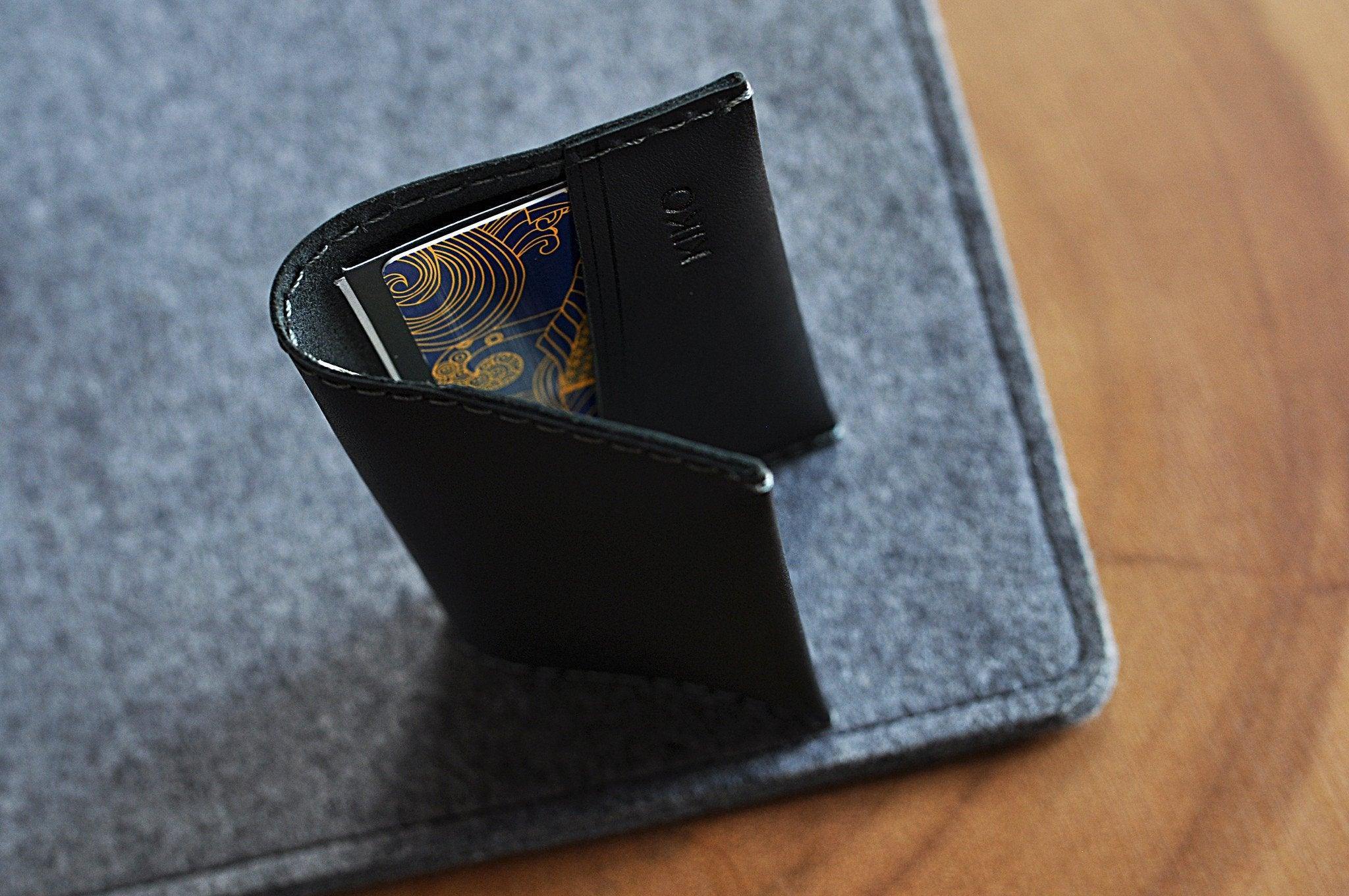 Kiko Leather Two Fold Card Case - Kiko