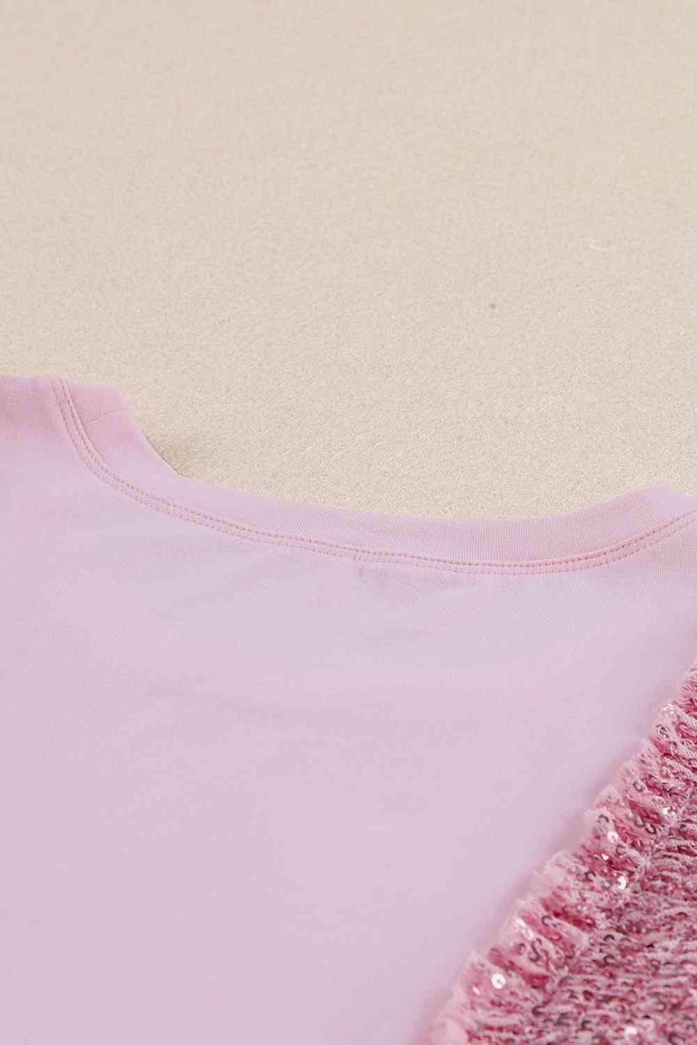 Sequin Round Neck Tank - Trendsi - Flyclothing LLC