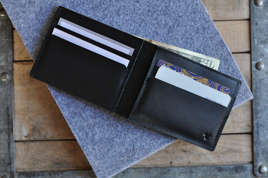 Kiko-leather-Sleek Bifold Wallet - Flyclothing LLC
