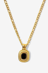 18K Gold Plated Inlaid Rhinestone Pendant Necklace - Trendsi - Flyclothing LLC