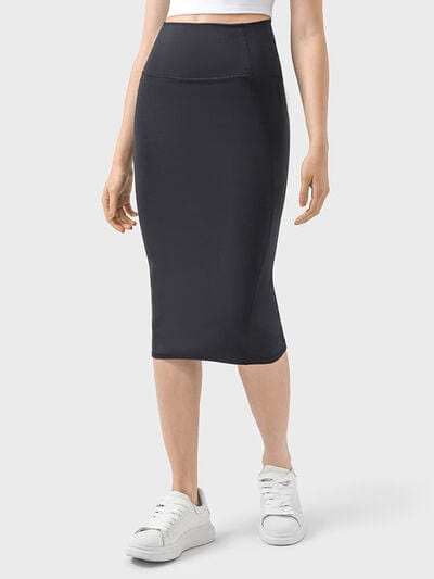 Slit Wrap Active Skirt - Trendsi - Flyclothing LLC