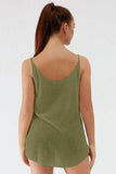 Scoop Neck Spaghetti Strap Knit Cami - Trendsi - Flyclothing LLC