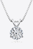 Show Off 1 Carat Moissanite Pendant Necklace - Trendsi