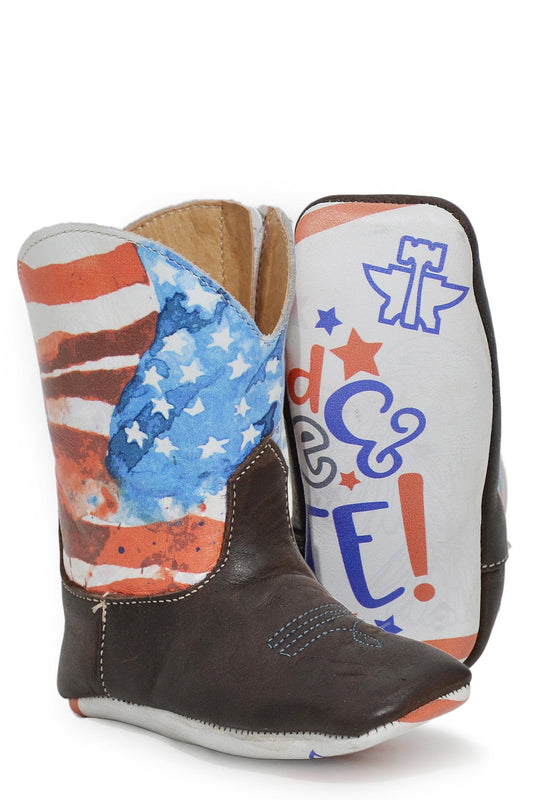 Tin Haul INFANT BOYS AMERICAN MINI WITH RED, WHITE,  CUTE SOLE