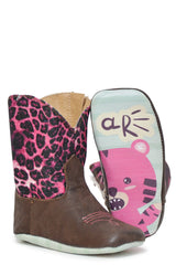 Tin Haul INFANT GIRLS PURRRFECT GLITTER WITH CHEETAH ROAR SOLE