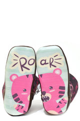 Tin Haul INFANT GIRLS PURRRFECT GLITTER WITH CHEETAH ROAR SOLE