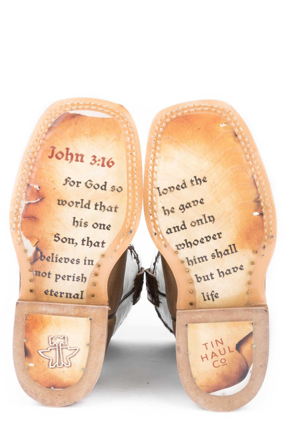 Tin Haul LITTLE BOYS CROSSES WITH JOHN 3:16 SOLE - Tin Haul - Flyclothing LLC