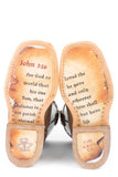 Tin Haul LITTLE BOYS CROSSES WITH JOHN 3:16 SOLE - Tin Haul