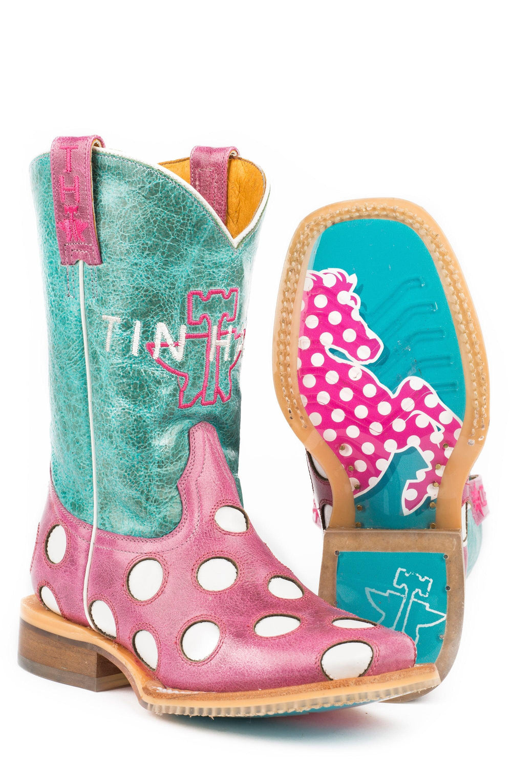 Tin Haul LITTLE GIRLS LITTLE MISS DOTTY WITH HORSE A DOT SOLE - Tin Haul