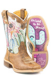 Tin Haul Little Girls Cactilicious With Raised To Be Sharp Sole - Tin Haul