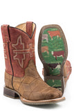 Tin Haul LITTLE BOYS 3D ILLUSION WITH CATTLE SOLE