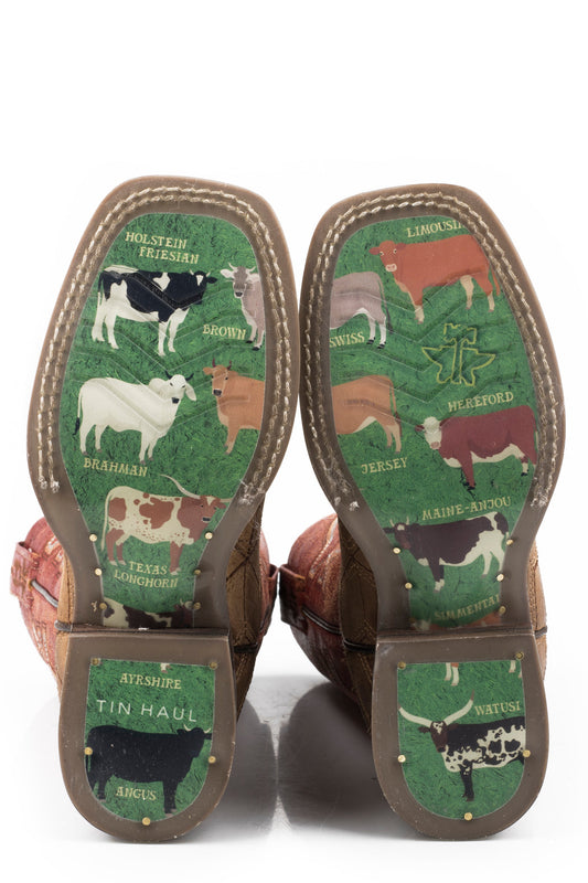 Tin Haul LITTLE BOYS 3D ILLUSION WITH CATTLE SOLE