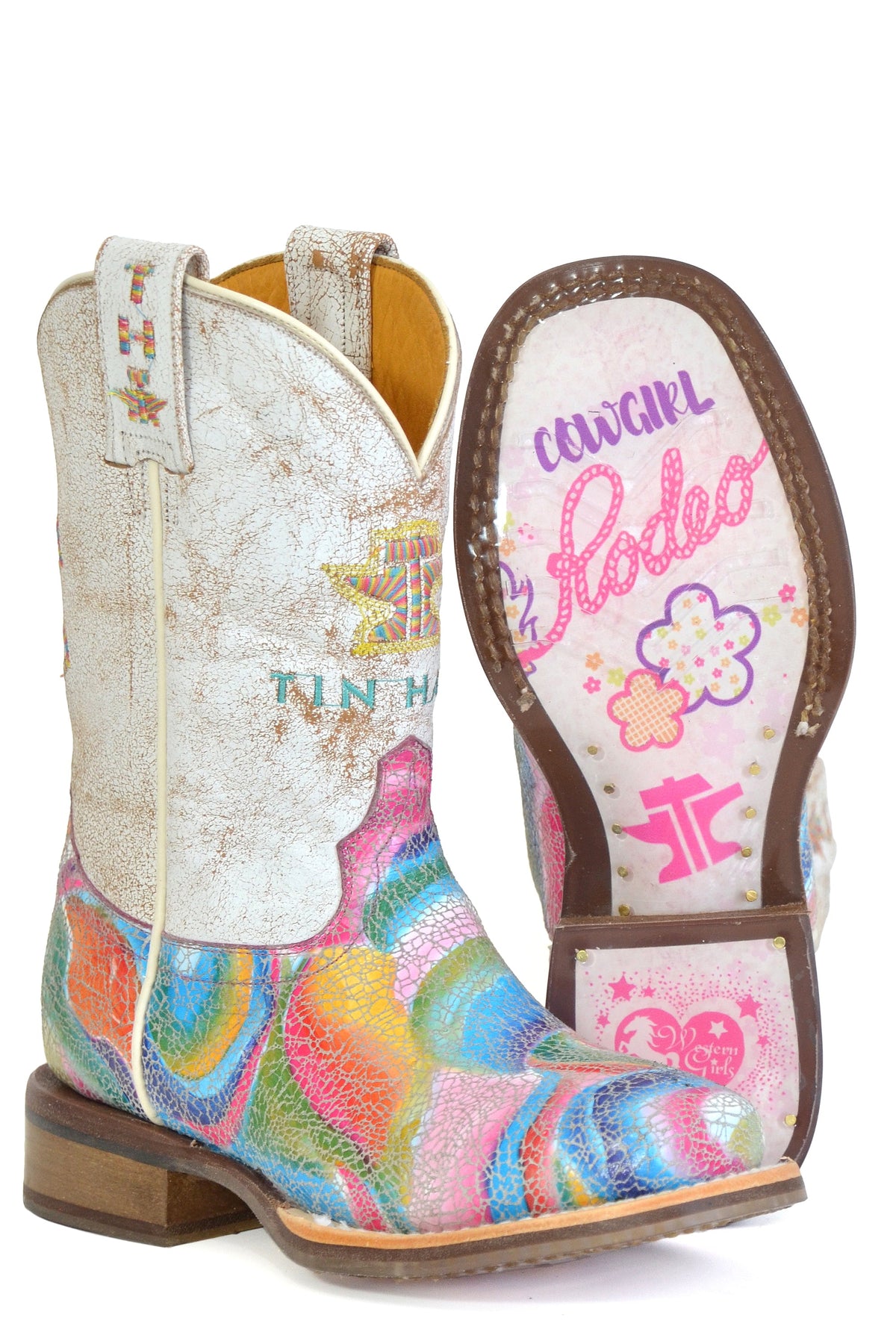 Tin Haul LITTLE GIRLS COLOR BURST WITH COWGIRL SOLE