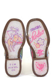 Tin Haul LITTLE GIRLS COLOR BURST WITH COWGIRL SOLE - Flyclothing LLC