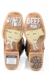 Tin Haul MENS DON'T FENCE ME IN WITH BUTCHER SHOP SOLE - Tin Haul - Flyclothing LLC