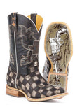 Tin Haul MENS GUNMETAL CHECK WITH GUNSLINGER SOLE - Tin Haul