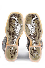 Tin Haul MENS GUNMETAL CHECK WITH GUNSLINGER SOLE - Tin Haul - Flyclothing LLC