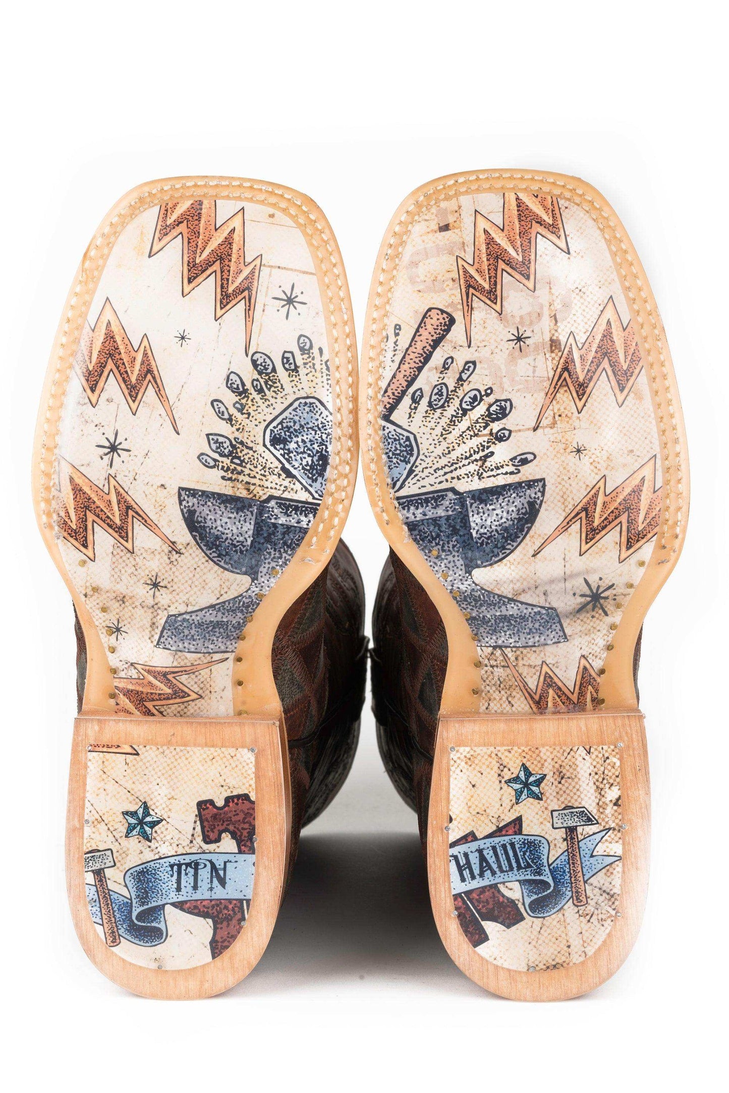 Tin Haul MENS TRIANGLES WITH ANVIL OF POWER SOLE - Tin Haul - Flyclothing LLC