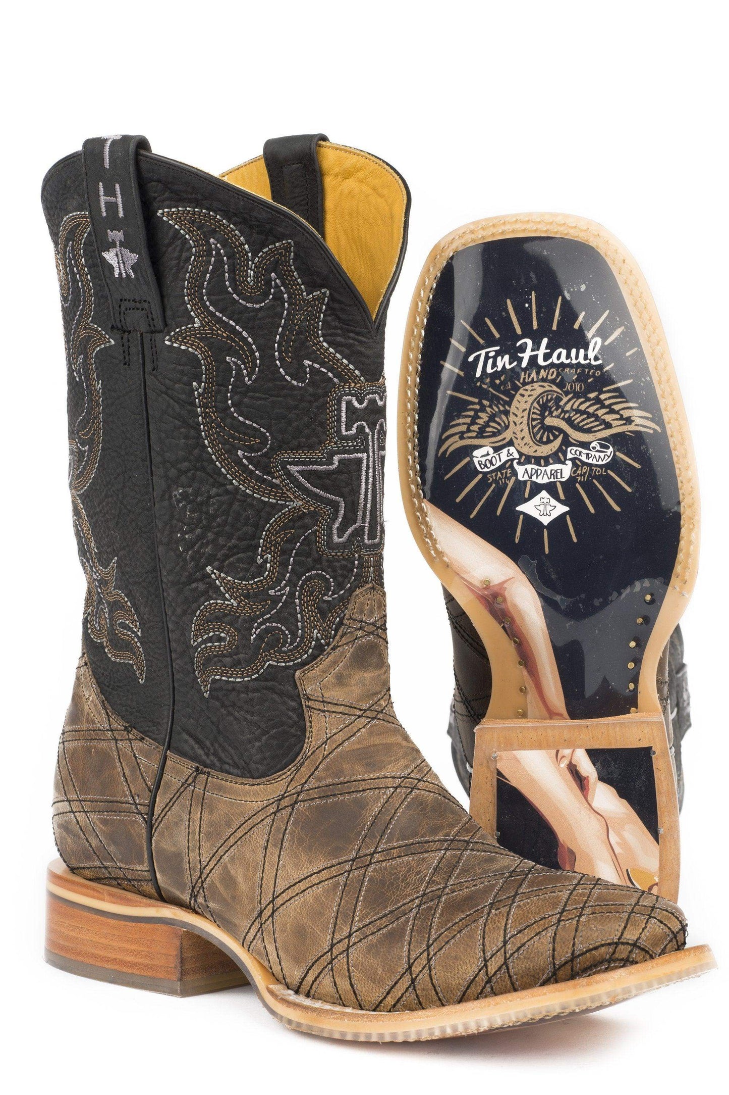 Tin Haul Mens What's Your Angle With Pin Up Girl Sole - Tin Haul - Flyclothing LLC