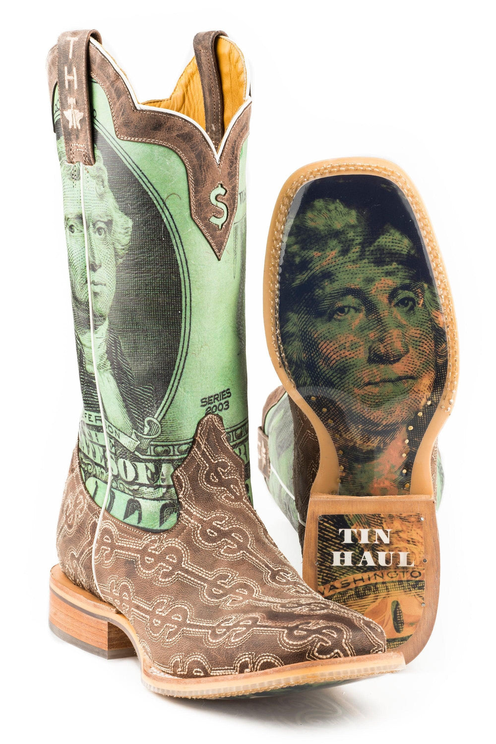 Tin Haul MENS DEUCE WITH TAKE THE MONEY AND RUN SOLE - Tin Haul