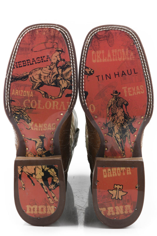 Tin Haul MENS IM IN STITCHES WITH COWBOY HERITAGE SOLE - Flyclothing LLC