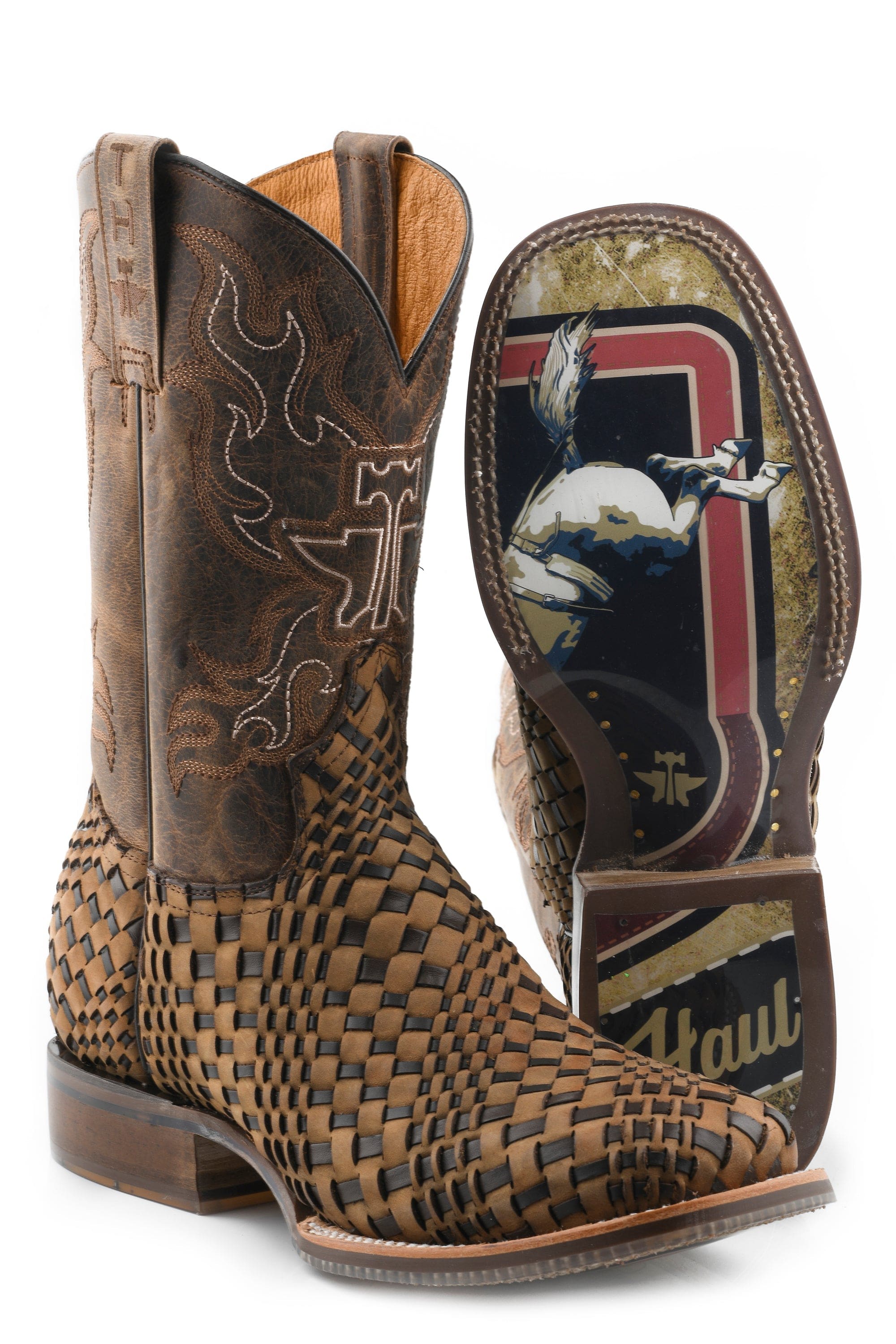 Tin Haul MENS DREAM WEAVER WITH BRONC RIDER SOLE